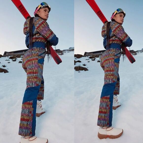 New FP Movement All Prepped Jacquard Ski Suit - Picture 1 of 11